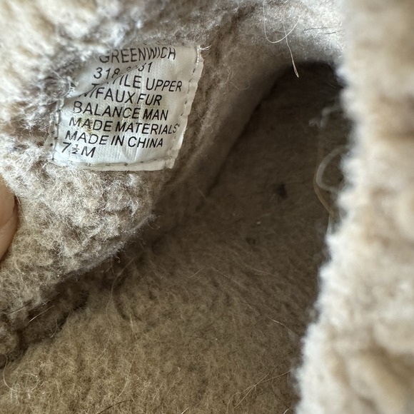 Vintage 90s‎ Y2K Unionbay Studded Heel Platform Sherpa Clogs Women's Sz 7.5 Boho - Picture 6 of 7